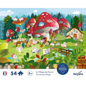Calypto Puzzle 54 elementy Wioska Myszek 7803