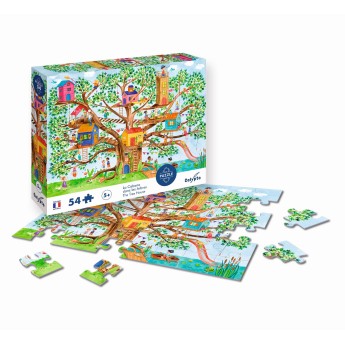 Puzzle 54 elementy Domek na drzewie, Calypto +5