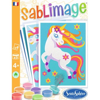 Sablimage Mini Jednorożce 4 obrazki piaskowe +4 | Dadum