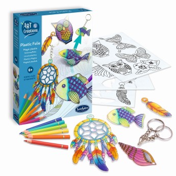 Breloczki i magnesy do robienia z magicznego plastiku, SentoSphere