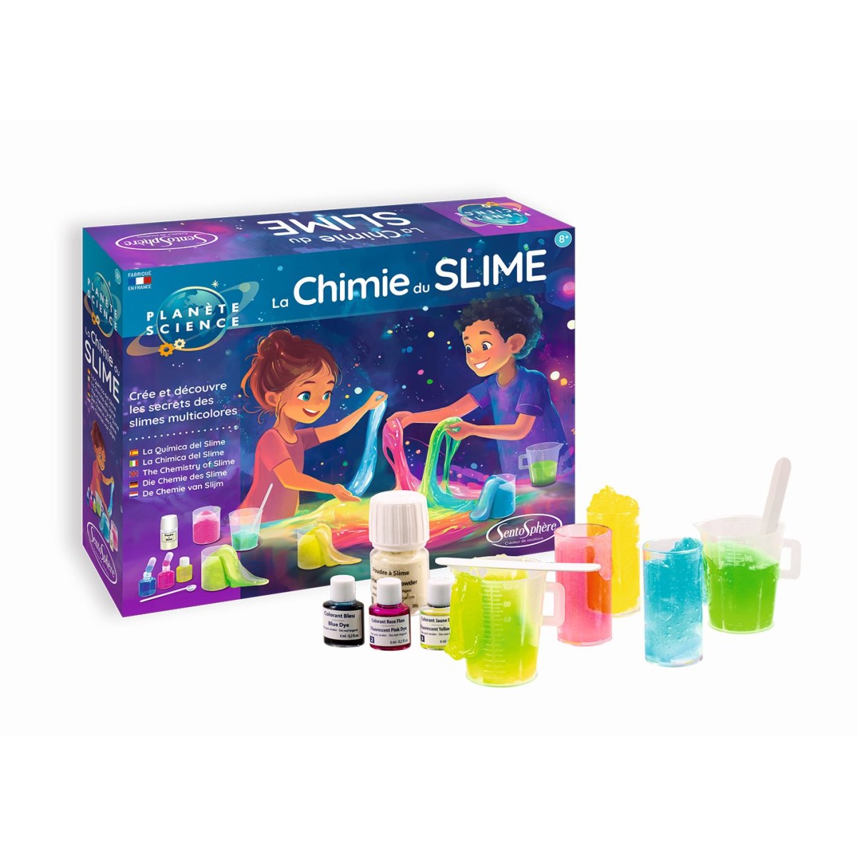 Fabryka masy żelowej Slime zestaw naukowy dla dzieci, SentoSphere