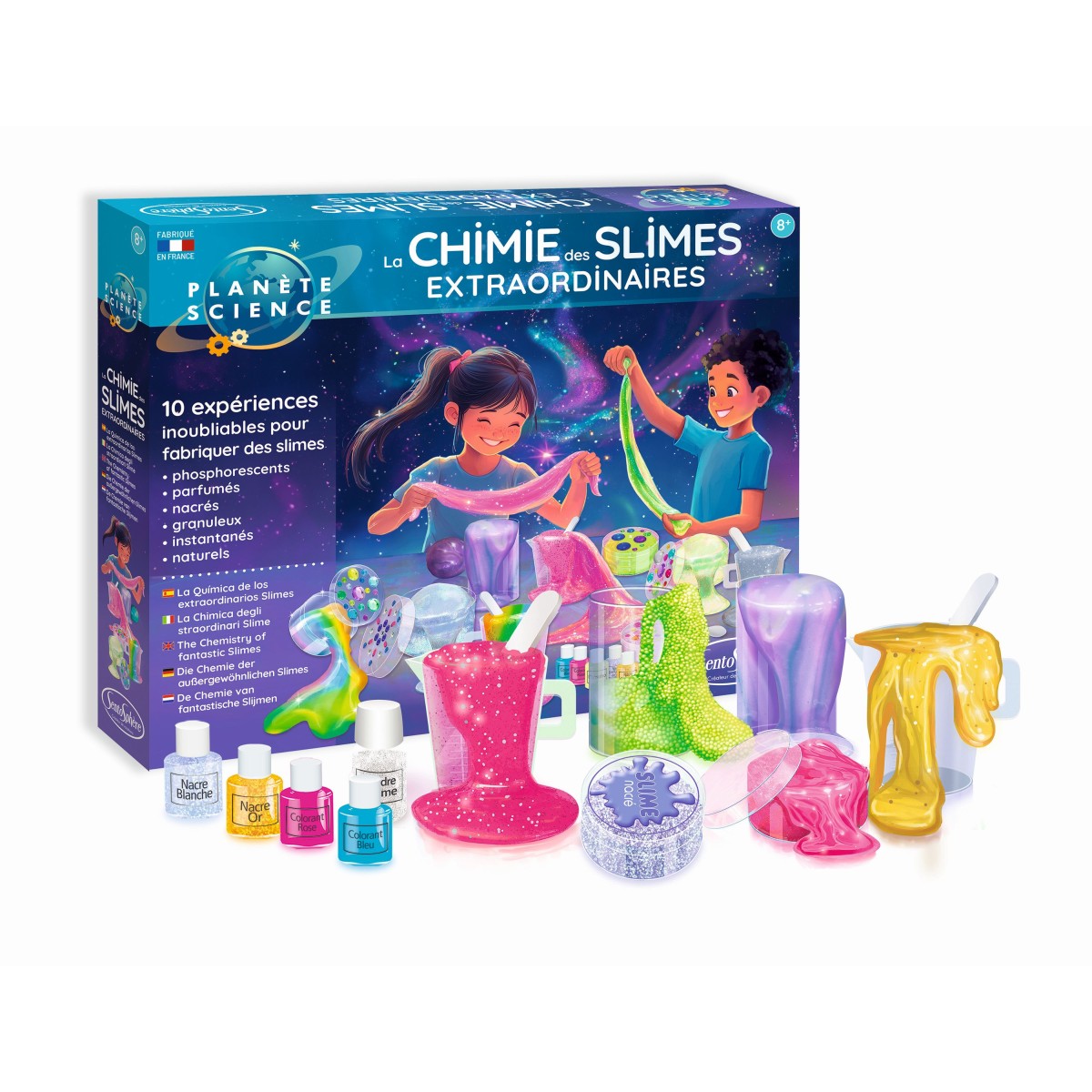 Zestaw do robienia NIEZWYKŁYCH mas żelowych Slime +8, SentoSphere