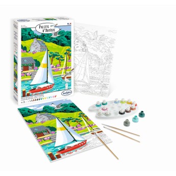 Malowanie po numerach „Pont-Aven, Bretania” – podobrazie 25 × 32,5 cm