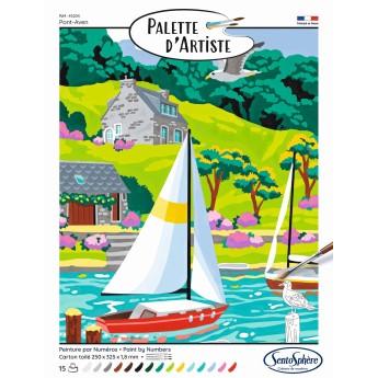 SentoSphere Malowanie po numerach "Pont-Aven, Bretania" 45204