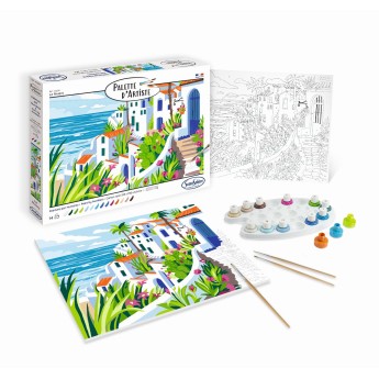 Malowanie po numerach "Riviera" podobrazie 25 x 32,5