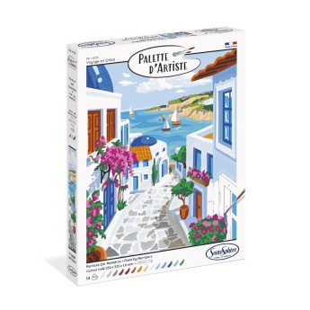 palette d'artiste voyage en grèce