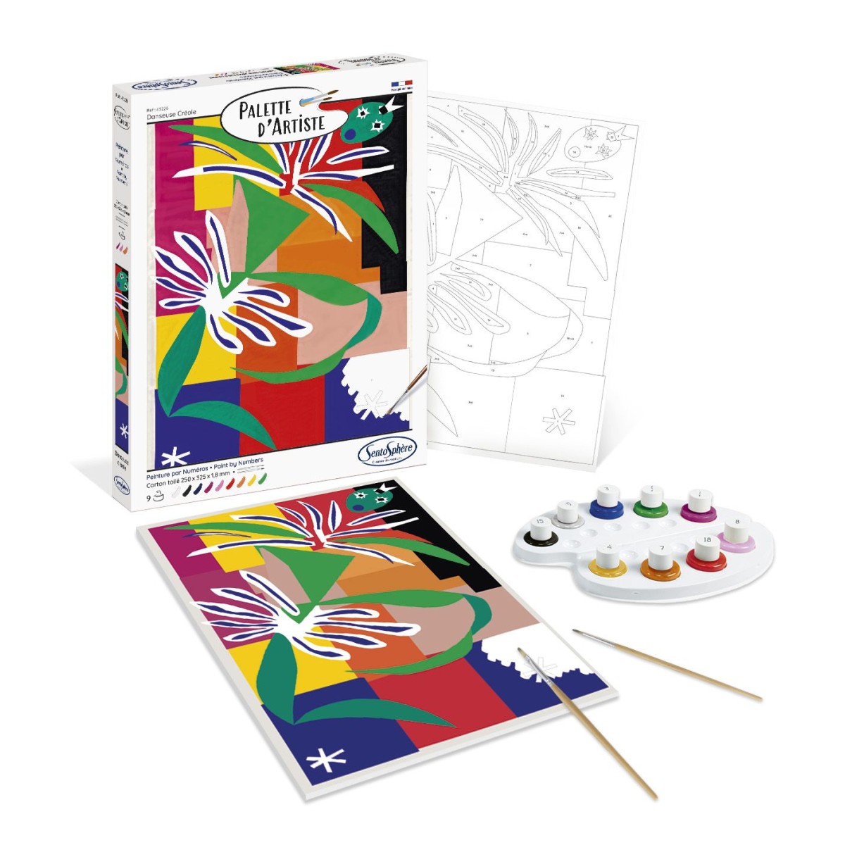 palette d'artiste danseuse créole de matisse