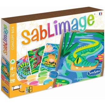 Sablimage W Wysokich Trawach 4 obrazki piaskowe +4, SentoSphere