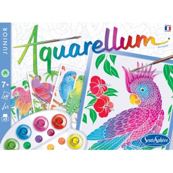 SentoSphere Aquarellum Papugi 4 plansze 654