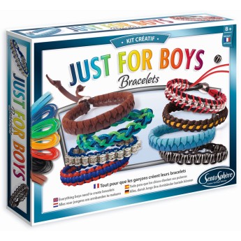 Bransoletki DYI dla chłopaków Just for Boys, SentoSphere w zamkniętym opakowaniu